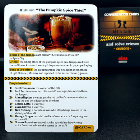 Karty Konwersacyjne - LET'S TALK AND SOLVE CRIMES