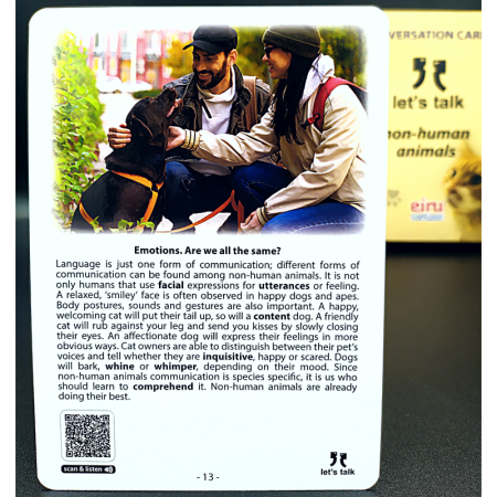 Karty Konwersacyjne - Let's talk - non-human animals