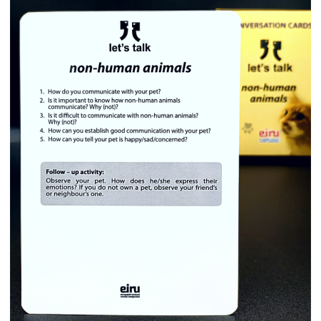Karty Konwersacyjne - Let's talk - non-human animals