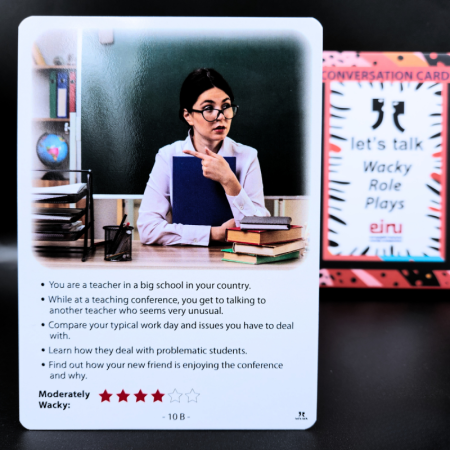 Karty Konwersacyjne - Let's talk - WACKY ROLE PLAYS