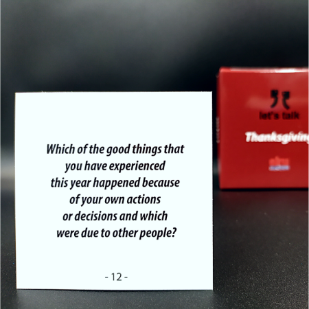 Karty Konwersacyjne - Let's talk mini - Thanksgiving