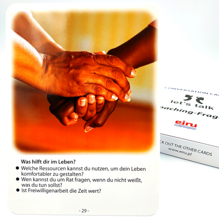 Karty Konwersacyjne - Let's talk - wersja niemiecka COACHING - FRAGEN