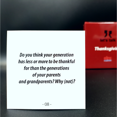 Karty Konwersacyjne - Let's talk mini - Thanksgiving