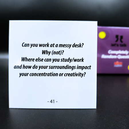 Karty Konwersacyjne - Let's talk mini - COMPLETELY RANDOM QUESTIONS