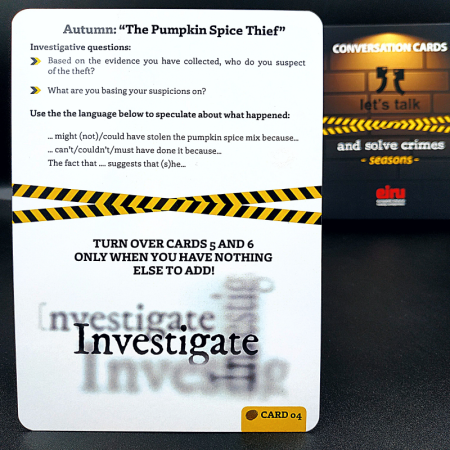 Karty Konwersacyjne - LET'S TALK AND SOLVE CRIMES