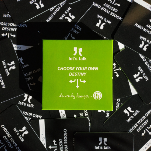 Przejdź do produktu Gra Let's talk - Choose Your Own Destiny - Driven by Hunger (Żywienie)