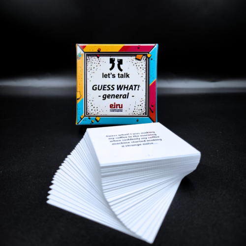 Przejdź do produktu Karty Konwersacyjne - Let's talk mini - GUESS WHAT! - GENERAL