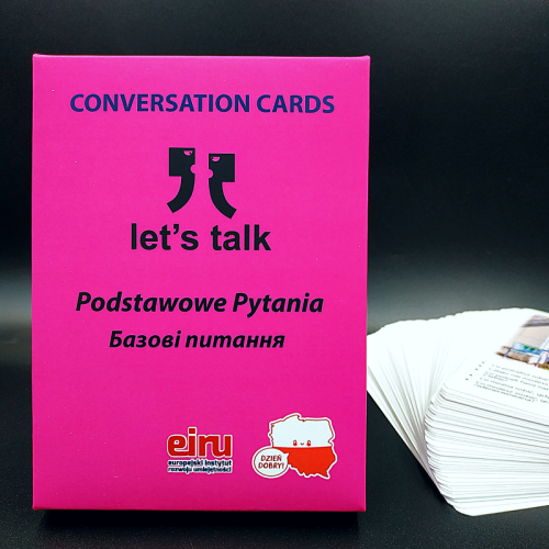 Przejdź do produktu Karty Konwersacyjne - Let's talk - PODSTAWOWE PYTANIA/Базові питання
