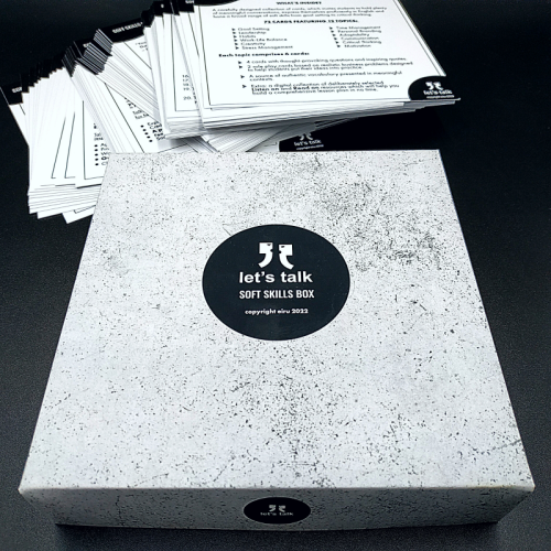Przejdź do produktu Karty Konwersacyjne - Let's talk - SOFT SKILLS BOX