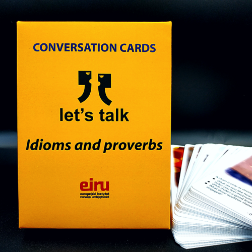 Przejdź do produktu Karty Konwersacyjne - Let's talk - IDIOMS AND PROVERBS