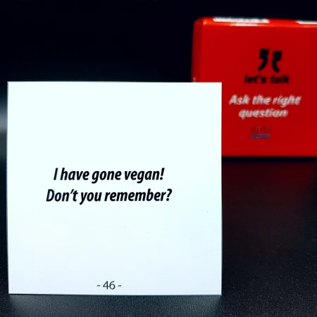 Karty Konwersacyjne - Let's talk mini - ASK THE RIGHT QUESTION