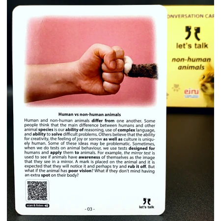 Karty Konwersacyjne - Let's talk - non-human animals