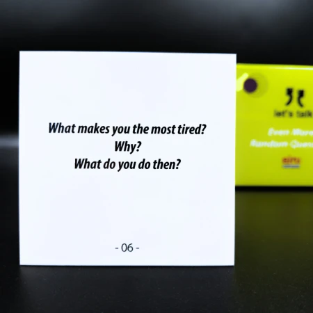 Karty Konwersacyjne - Let's talk mini - EVEN MORE RANDOM QUESTIONS
