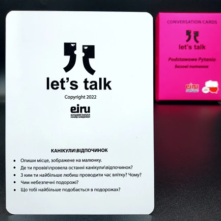 Karty Konwersacyjne - Let's talk - PODSTAWOWE PYTANIA/Базові питання