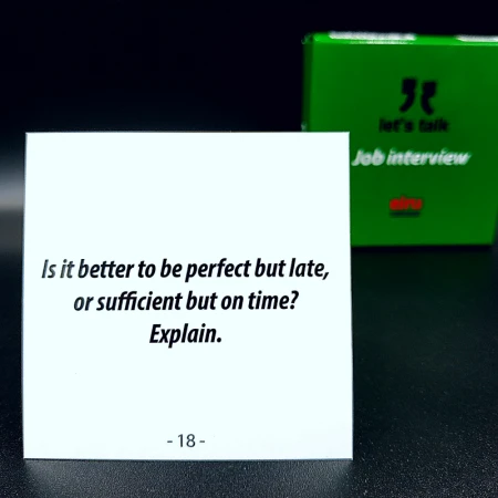 Karty Konwersacyjne - Let's talk mini - JOB INTERVIEW