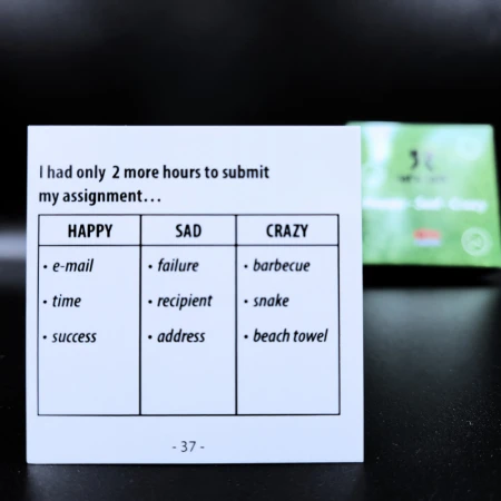 Karty Konwersacyjne - Let's talk mini - HAPPY - SAD - CRAZY