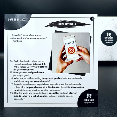 Karty Konwersacyjne - Let's talk - SOFT SKILLS BOX