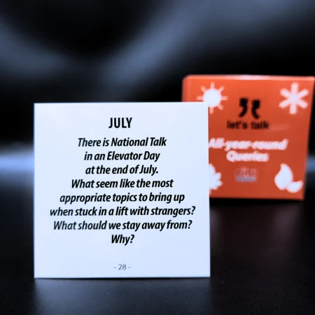 Karty Konwersacyjne - Let's talk mini -All-year-round Queries