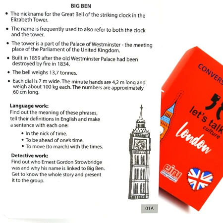 Karty Konwersacyjne - Let's talk culture - LONDON