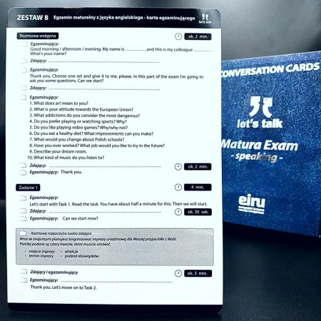 Karty Konwersacyjne - Let's talk - Matura Exam - speaking