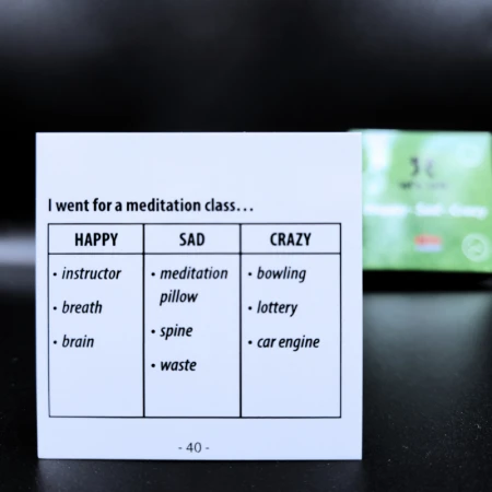 Karty Konwersacyjne - Let's talk mini - HAPPY - SAD - CRAZY