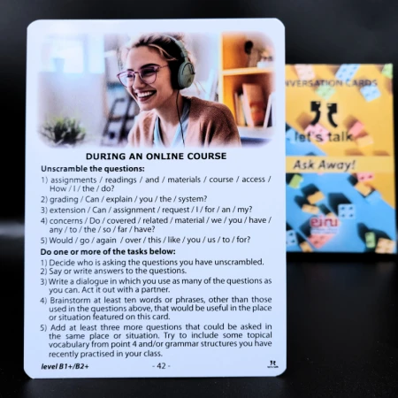 Karty Konwersacyjne - Let's talk - ASK AWAY!