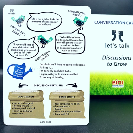 Karty Konwersacyjne - Let's talk - Discussions to Grow