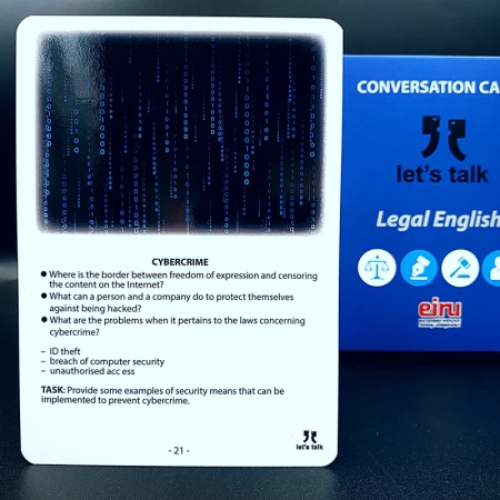 Karty Konwersacyjne - Let's talk - Legal English