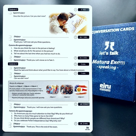 Karty Konwersacyjne - Let's talk - Matura Exam - speaking