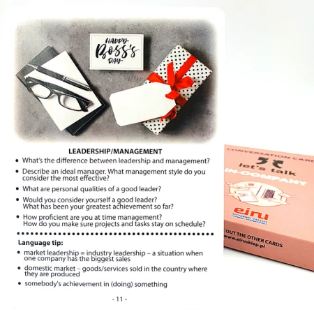Karty Konwersacyjne - Let's talk  - IN-COMPANY