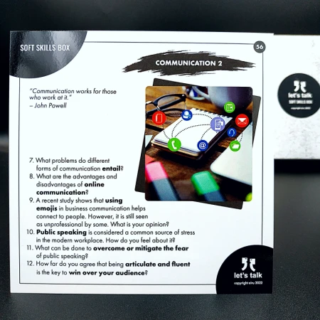 Karty Konwersacyjne - Let's talk - SOFT SKILLS BOX
