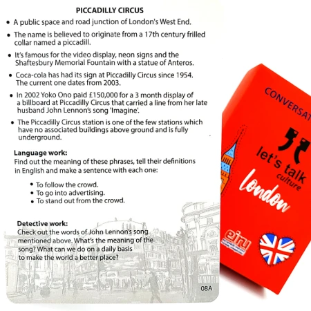 Karty Konwersacyjne - Let's talk culture - LONDON