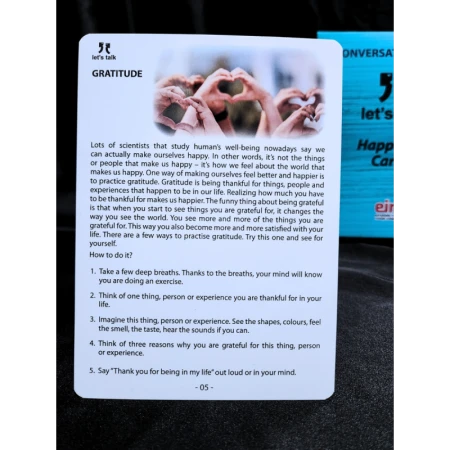 Karty Konwersacyjne - Let's talk - HAPPINESS CARDS