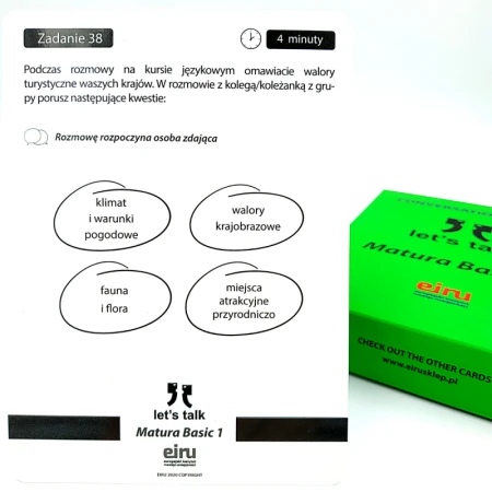 Karty Konwersacyjne - Let's talk - MATURA BASIC 1